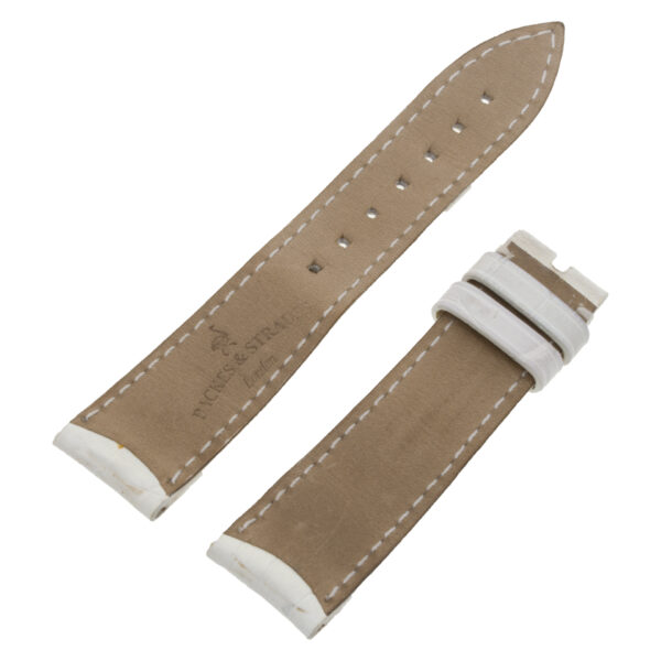 Backes & Strauss white alligator strap (18x16)