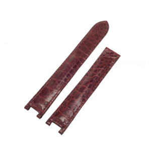 Cartier Pasha Shiny Dark Burgundy Alligator Strap (20mm X 18mm) Extra Long