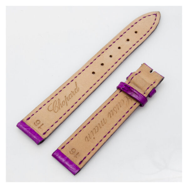 Chopard lilac color alligator strap (16mm x 13mm)