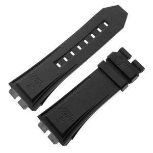 Hublot black rubber strap 25mm x 22mm  (6-731-106, 12-731-80).