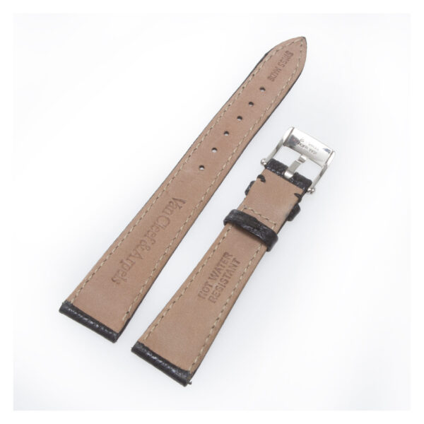 Van Cleef & Arpels black lizard strap with st/s tang buckle 16mm x 12mm