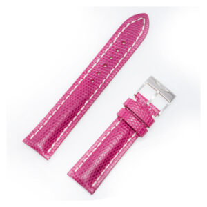 Breitling pink lizard strap with stainless steel tang buckle 20x18