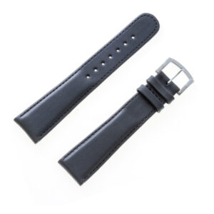 Xemex black calfskin strap with black stitching (22x18)