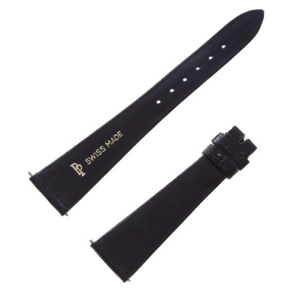 Patek Philippe ultra thin black lizard strap (22x13)