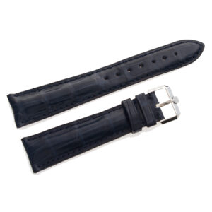 Ulysse Nardin cousu  main dark blue alligator strap (20mm x 17mm)