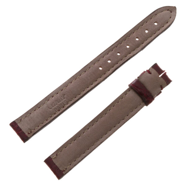 Cartier burgundy crocodile strap (12mmx12mm)