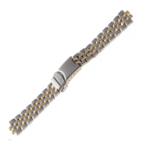 Tag Heuer in stainless steel and gold plated bracelet (15mm x 12mm)