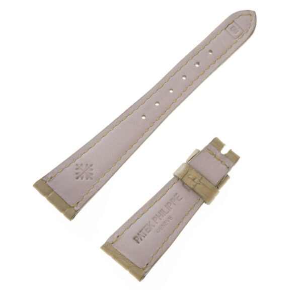 Ladies Patek Philippe beige alligator strap (16mm x 10mm)