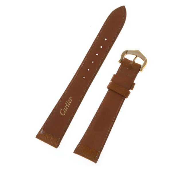 Cartier tan leather strap (17x14)