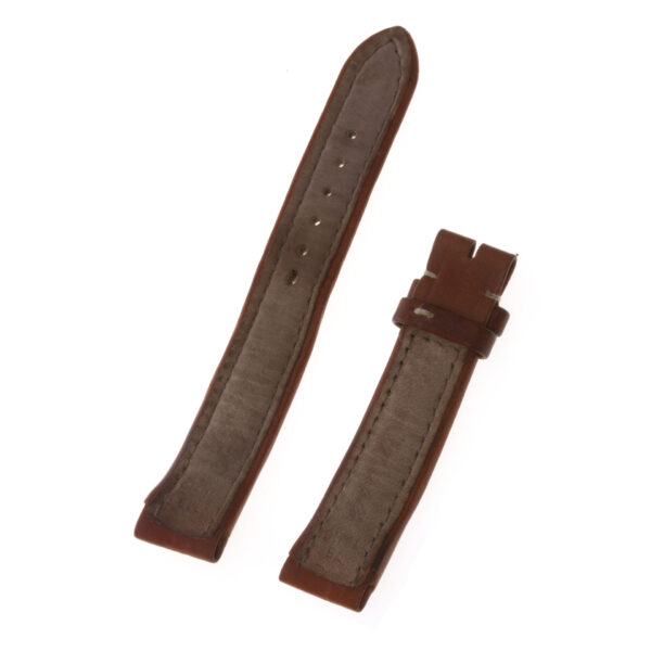 Breitling brown leather strap with white stiching (18x16)