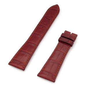 Patek Philippe Cognac Alligator (24x18). Length is 4.5" (long piece) and 3" (short piece)