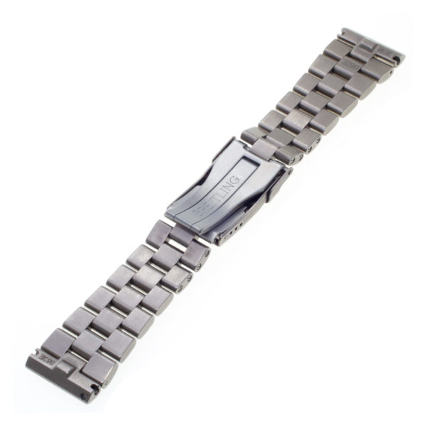 Breitling titanium band 22 mm x 18mm, 6.5" length.