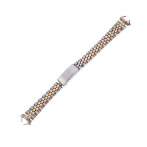 Ladies Custom Italian jubilee bracelet in 18k and steel