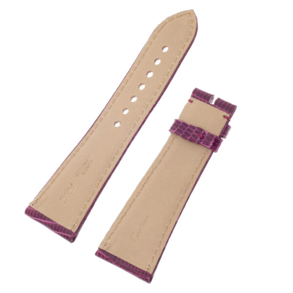 Cartier purple lizard strap (24mm x 19mm)