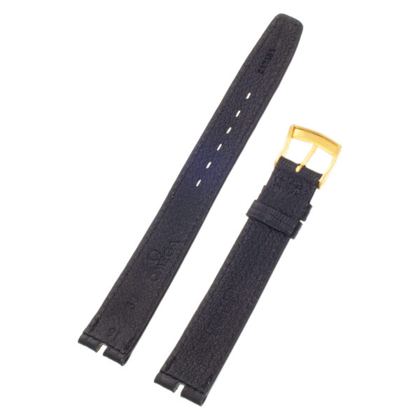 Omega Black Lizard strap with buckle(16x14)