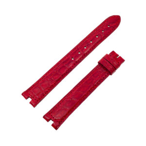 Must de Cartier shiny red crocodile strap (16mm x 14mm)