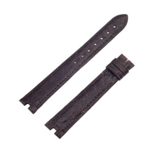 Must de Cartier brown shiny crocodile strap (16mm x 14mm)