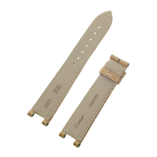 Cartier beige chiny alligator strap (18mm x 16mm)