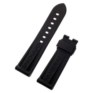 Panerai black rubber strap (24mm x 22mm)