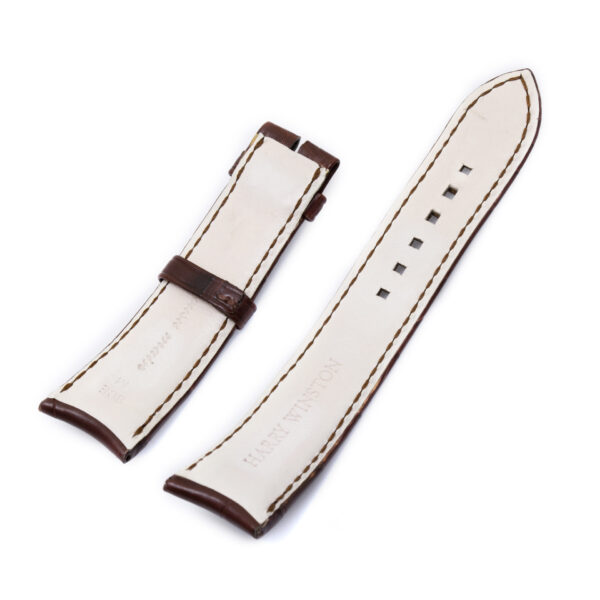 Harry Winston brown alligator strap (21x18)