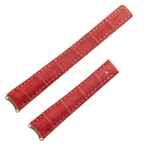 TAG Heuer red alligator strap 14mm x 12mm (FC6139)