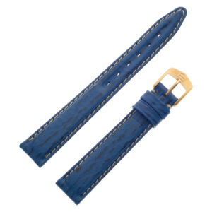 TAG Heuer blue sharkskin strap with white stitching and TAG tang buckle 15mm x 12mm (BC0577)