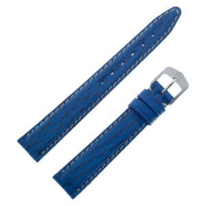 TAG Heuer blue sharkskin strap with white stitching and TAG tang buckle 14.5mm x 12mm (BC0547)