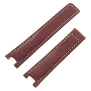 TAG Heuer brown calfskin strap with white stitching 19mm x 17 mm (FC6142)