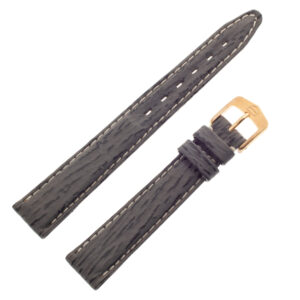 TAG Heuer gray sharkskin strap with white stitching and TAG Heuer tang buckle 14.5 x 12 (BC0576)