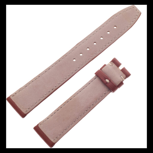 TAG Heuer tan calfskin strap with white stitching 18 x 16.5 (FC8124)