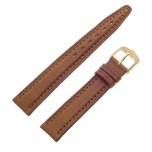 TAG Heuer tan calfskin strap with TAG Heuer tang buckle 16 x 14 (BC0155)