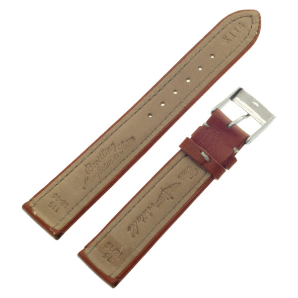 Breitling brown calfskin strap with original Breitling buckle (18mm x 16mm)