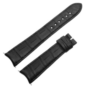 Girard Perregaux mat black alligator strap (20mmx16mm)