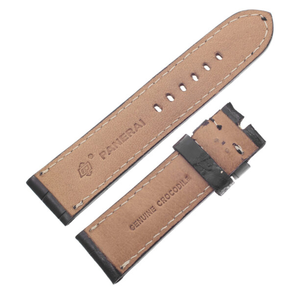 Panerai shiny black alligator strap (25mm x 22.5mm)