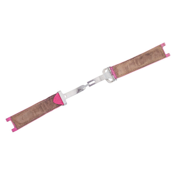 Cartier pink Pasha alligator strap (20mm x 18mm) with stainless steel deployant buckle