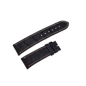 Corum black alligator strap with white stiching 20mm x 18mm