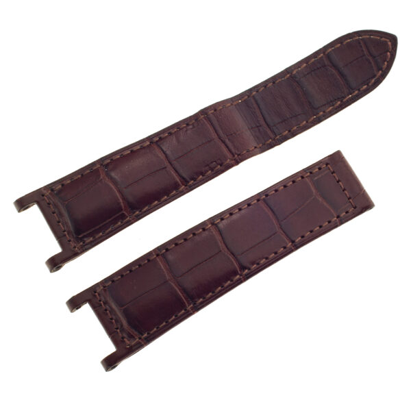 Cartier brown/bordeaux alligator strap 21mm x 18mm