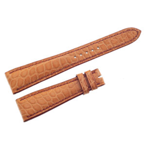 Roger dubuis light brown alligator strap at 19mm x 13mm