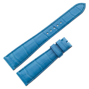 Roger Dubuis blue alligator strap at 19mm x 13mm