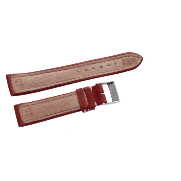 Breitling brown leather strap with original st/s buckle at 18mm x 16mm