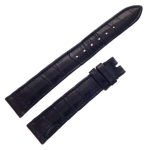 Rolex black alligator strap at 17mm x 14mm