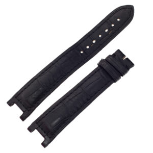 Cartier black alligator strap for Cartier Pasha at 18mm x 16mm