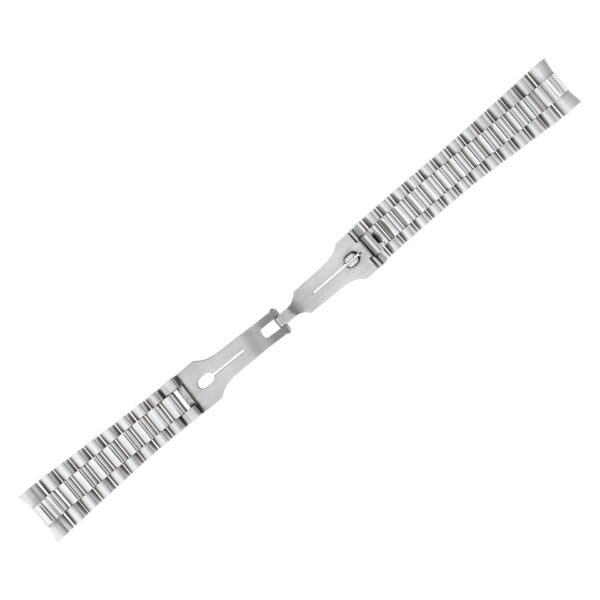 Custom 18k white gold Italian president style watch bracelet