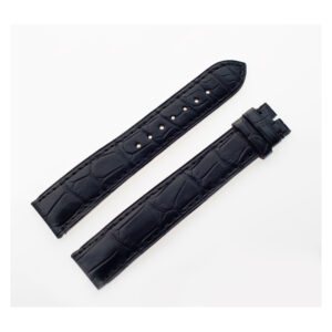 Cartier black alligator strap (19 mm x 16 mm) 4'' long end, 3 3/4'' short end