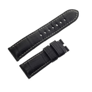 Panerai black alligator strap with white stitching (24mm x 22mm)