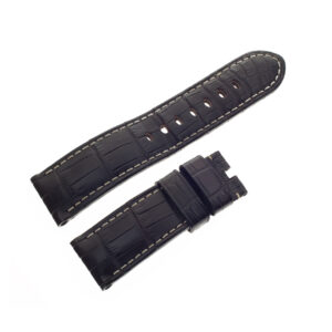 Panerai black alligator strap with white stitching (24mm x 22mm)