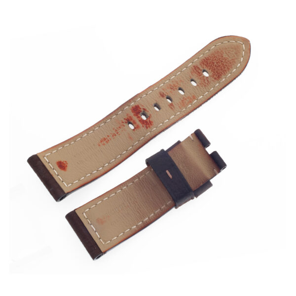 Panerai brown leather strap with white stitching (24mm x 22mm)