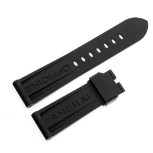 Panerai black rubber strap (24mm x 22mm)