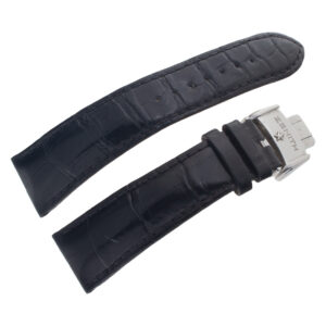 Zenith Black Crocodile Strap 22mm X 18mm With Zenith Stainless Steel Deployment Buckle