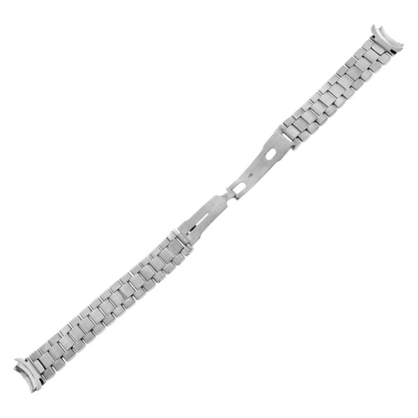 Custom Italian 18k white gold diamond bracelet to fit Rolex president style watch